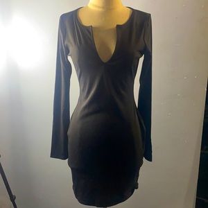 Long sleeve mini dress